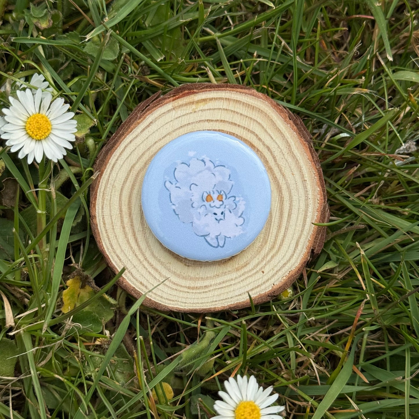 Cloud Sheep Button Badge