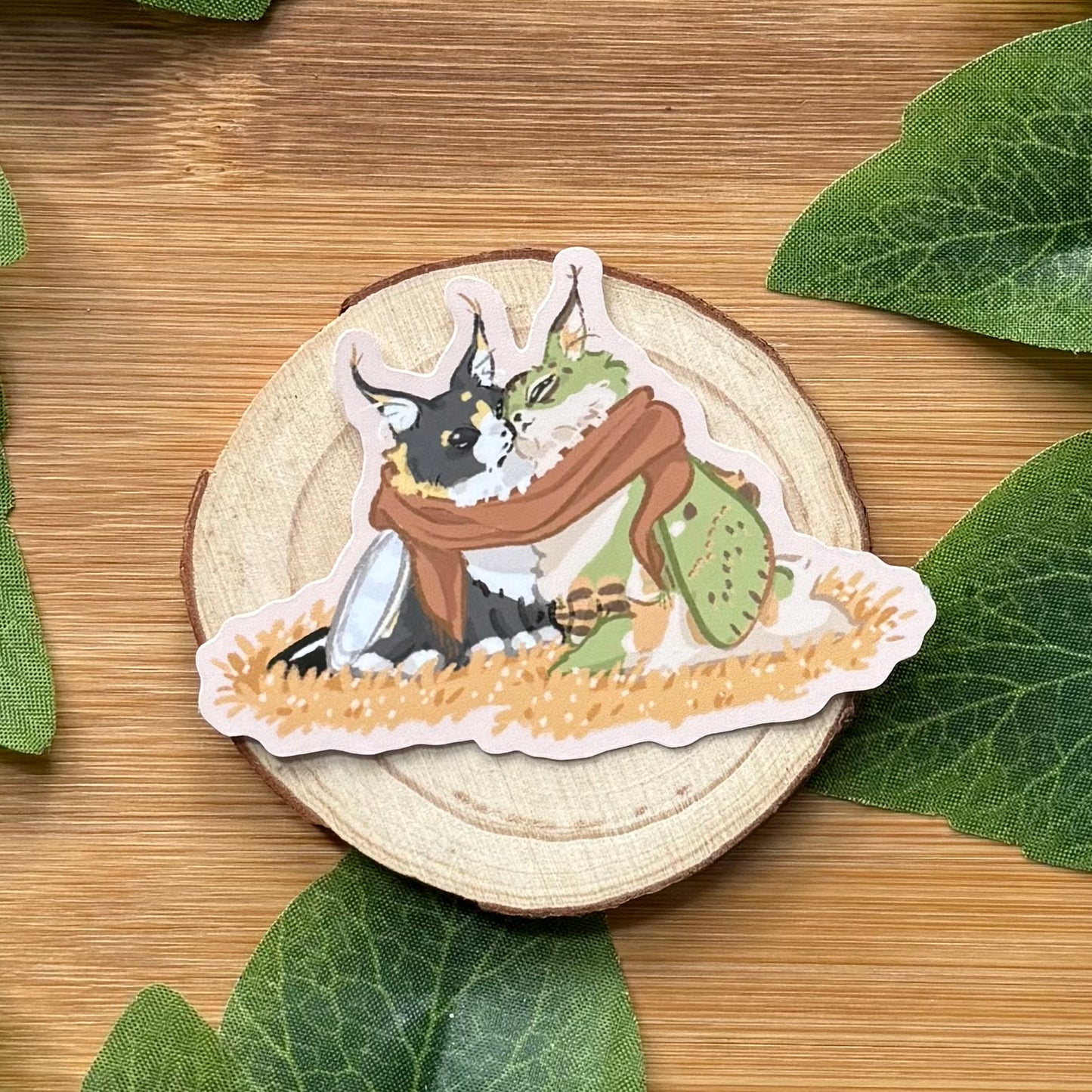 Teemo And Liko Scarf Sticker