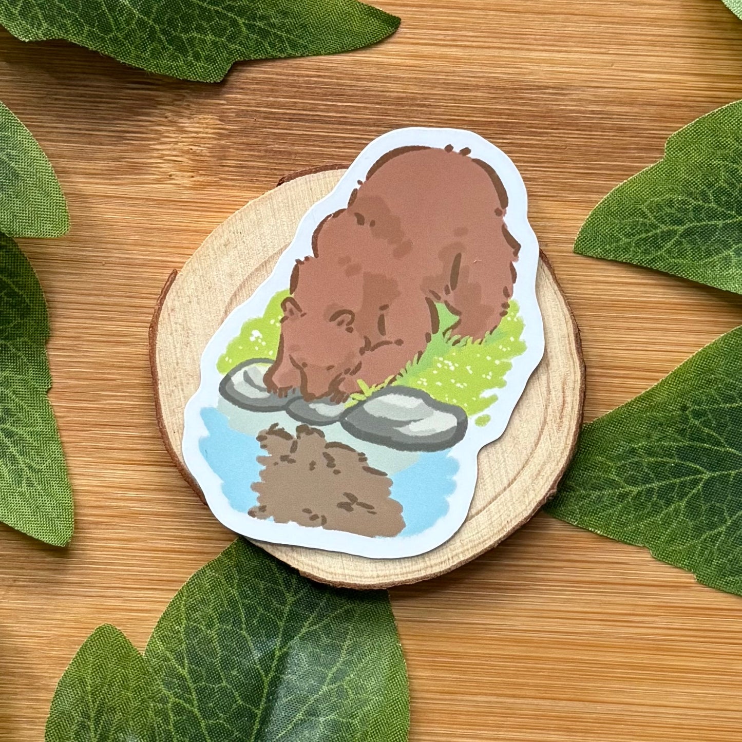 Mocha Water Reflection Sticker