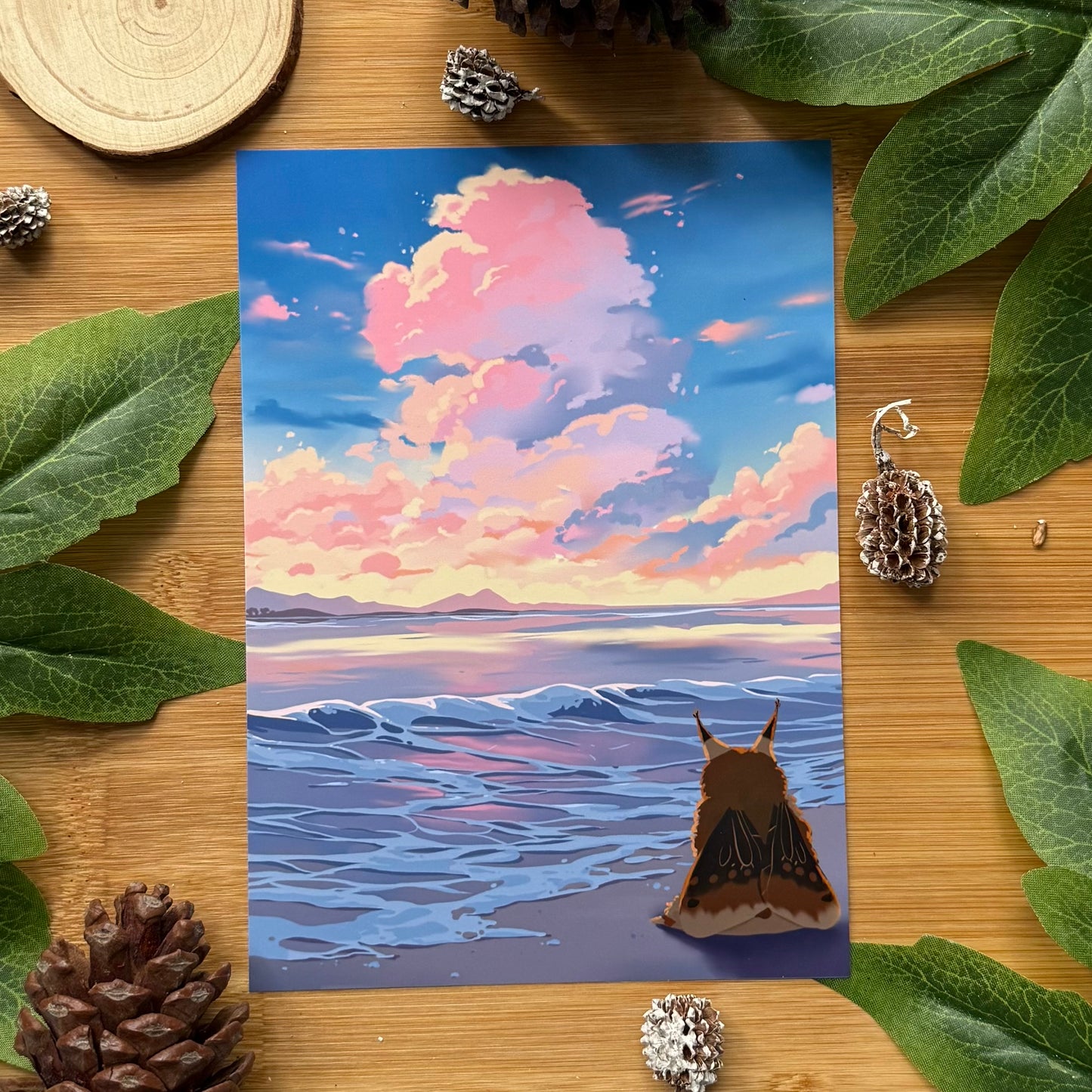 Toffi Sunset Beach Art Print