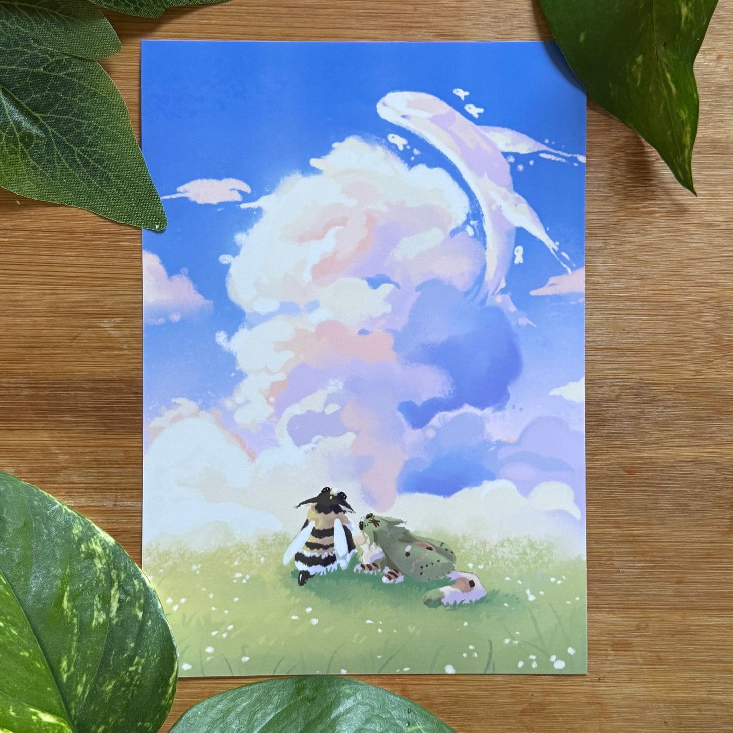Liko And Taiga Whale Clouds Art Prints