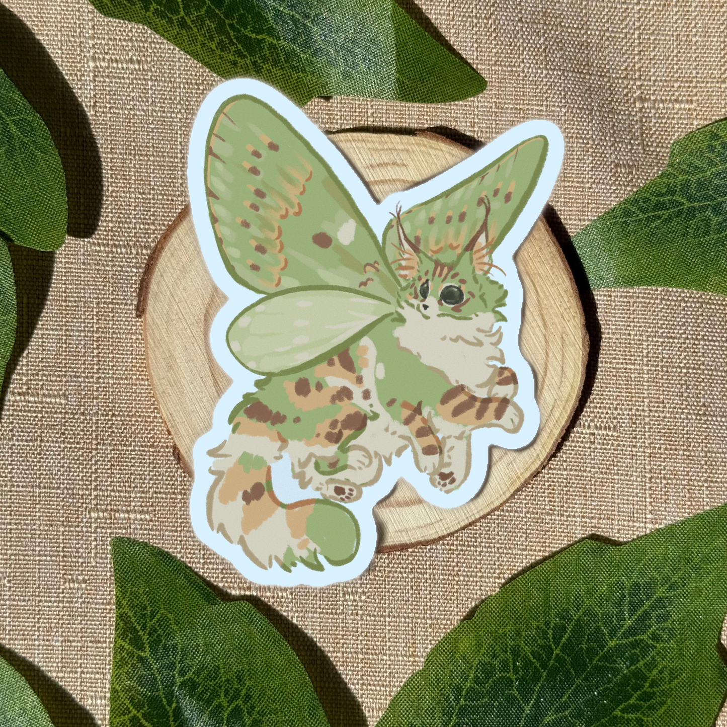 Flying Liko Mothcat Sticker
