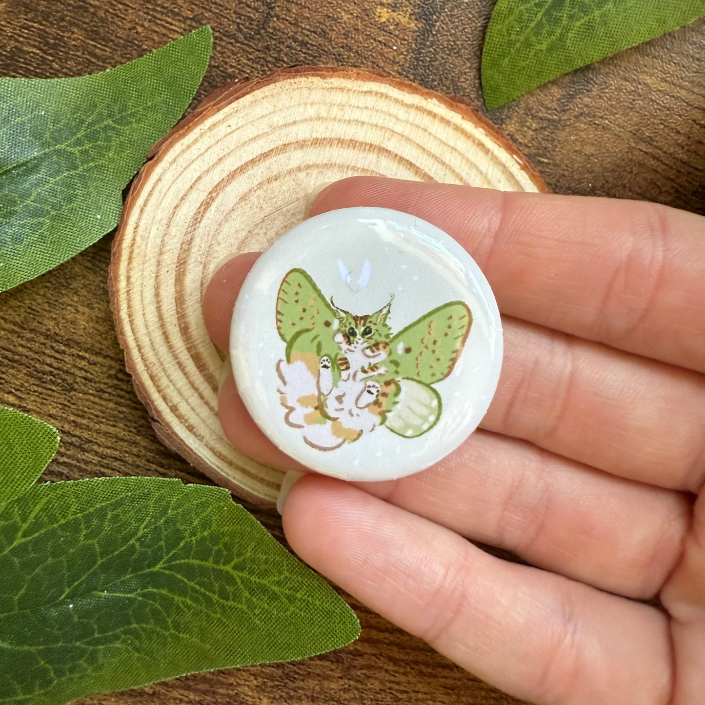 Liko Flying Button Badge