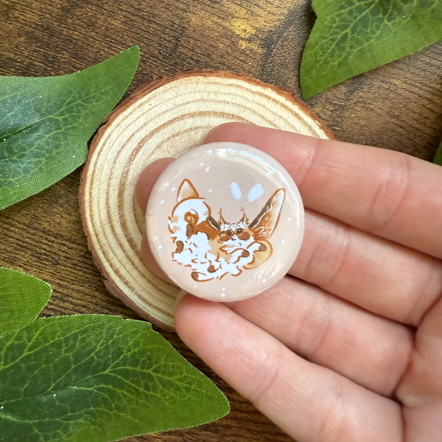 Toffi Flying Button Badge
