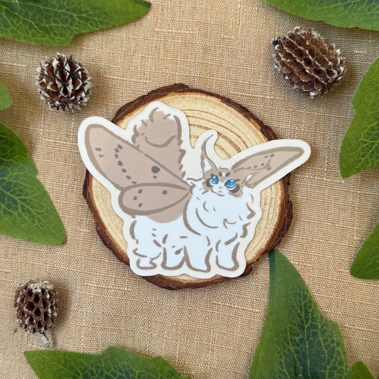 Moth Cat Sticker