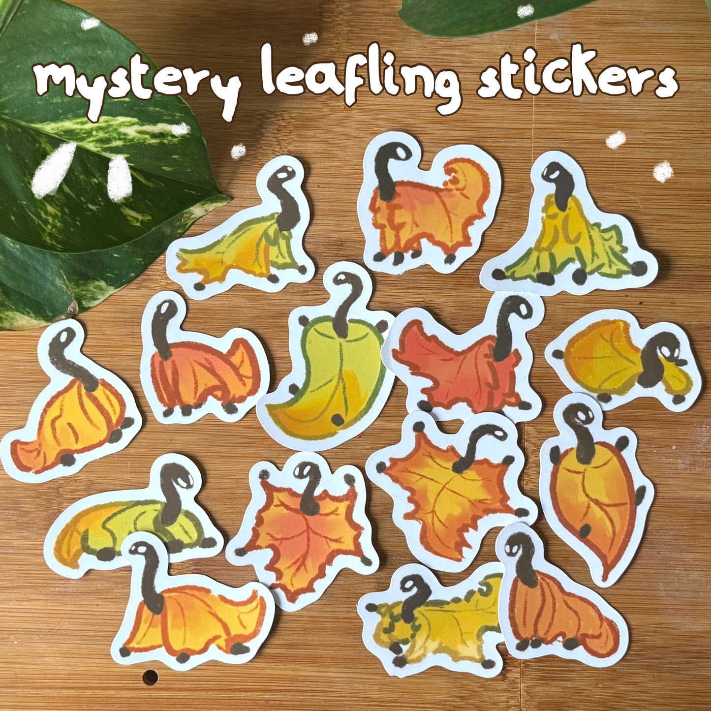 Mystery leafling stickers