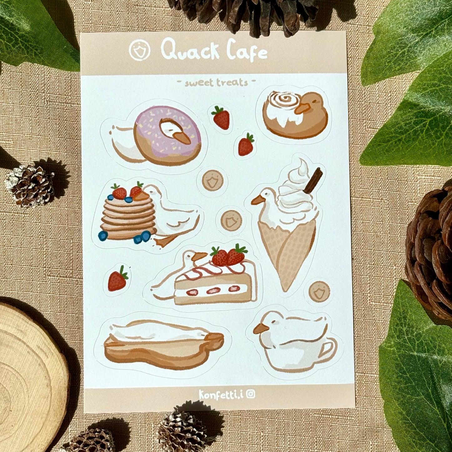 Quack Cafe Sticker Sheet