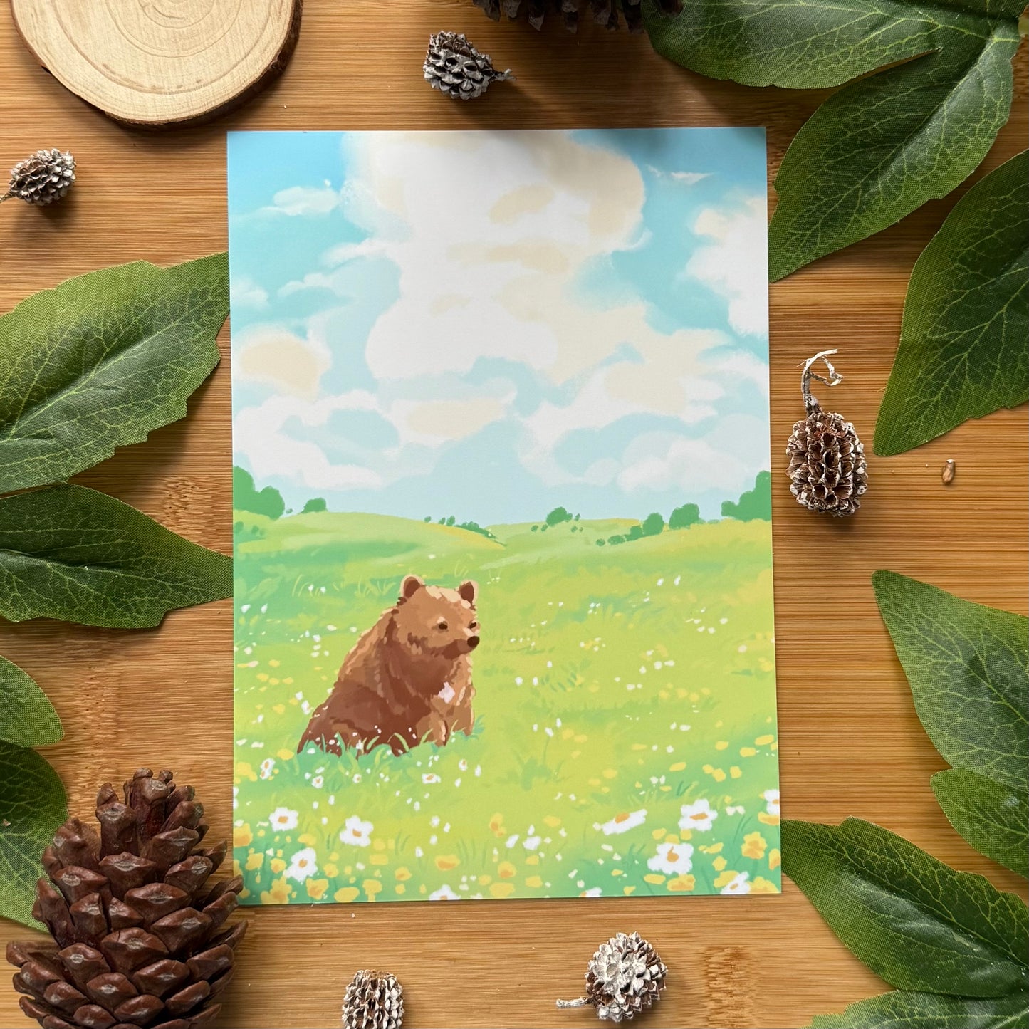 Mocha Sitting In A Field Art Print