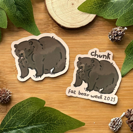 Chunk - Fat Bear Week Winner Sticker