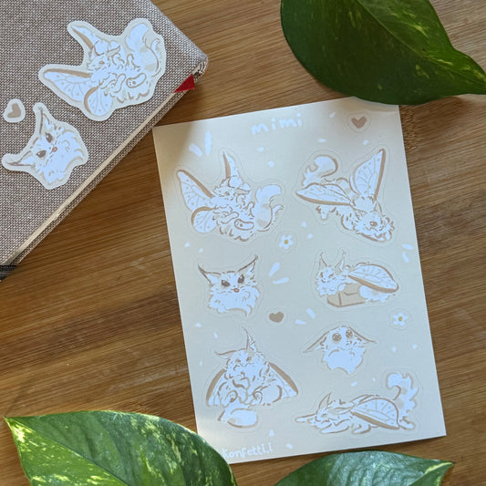 Mimi The Mothcat Sticker Sheet