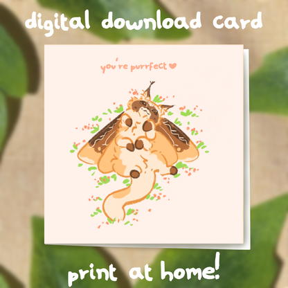 Toffi Mothcat Card DIGITAL DOWNLOAD