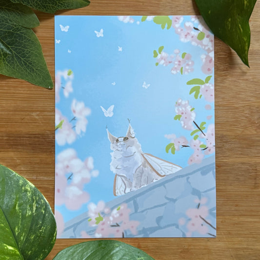 Mimi And Butterfly Art Print