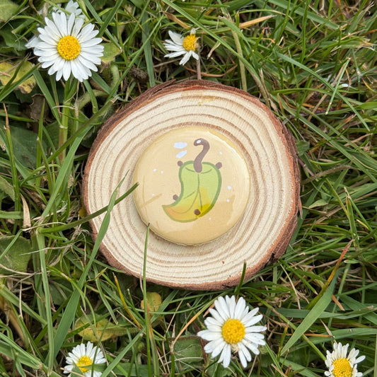 Oval Leafling Button Badge