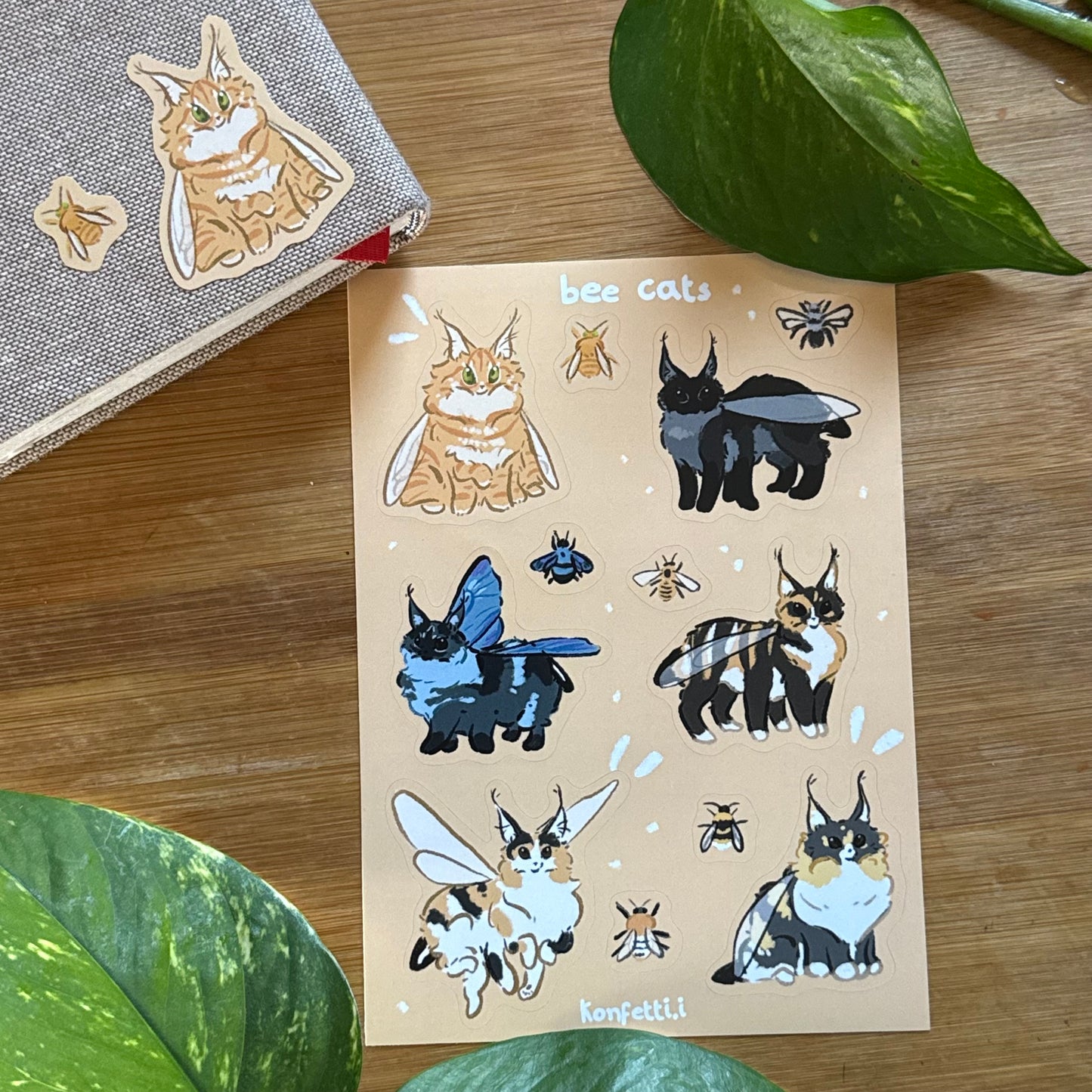 Beecats Sticker Sheet