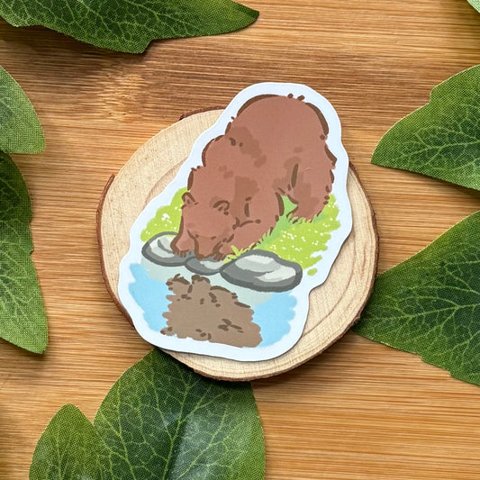 Mocha Water Reflection Sticker