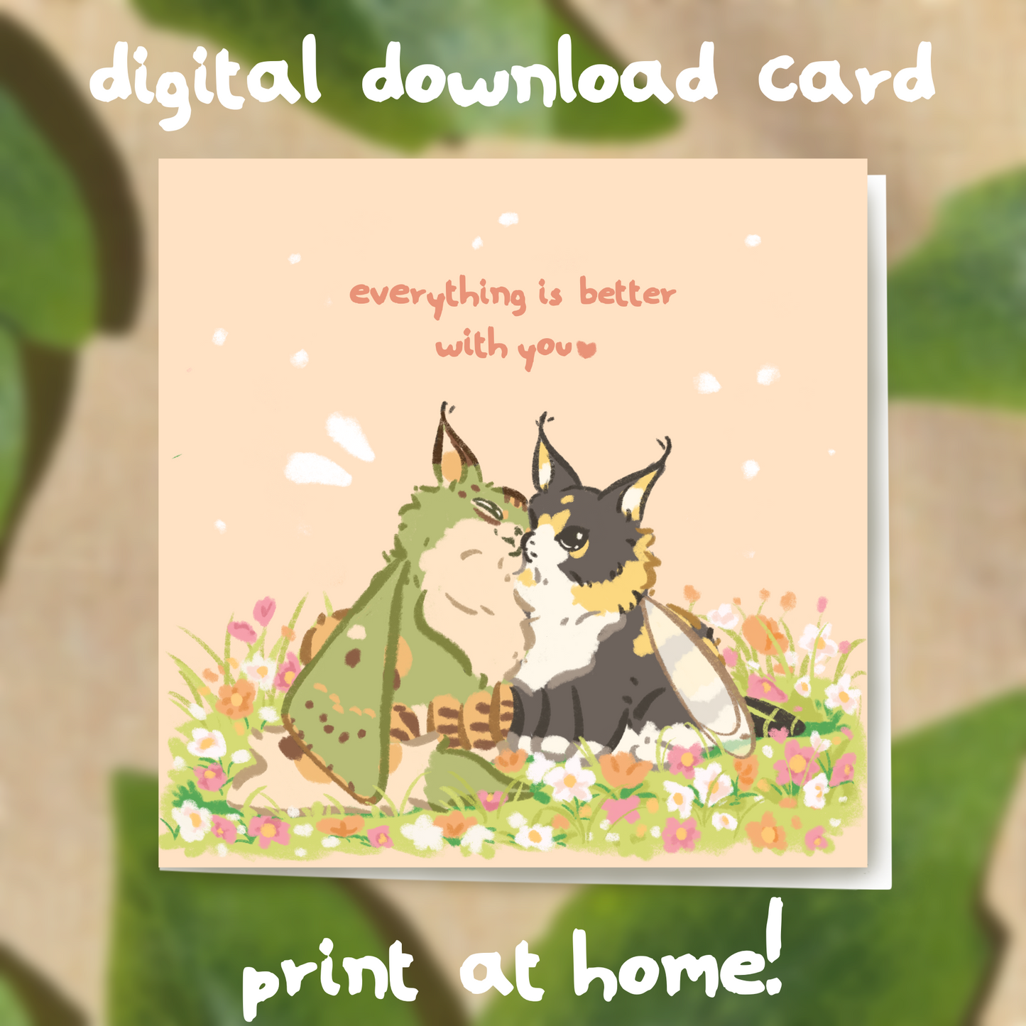 Liko And Teemo Card DIGITAL DOWNLOAD
