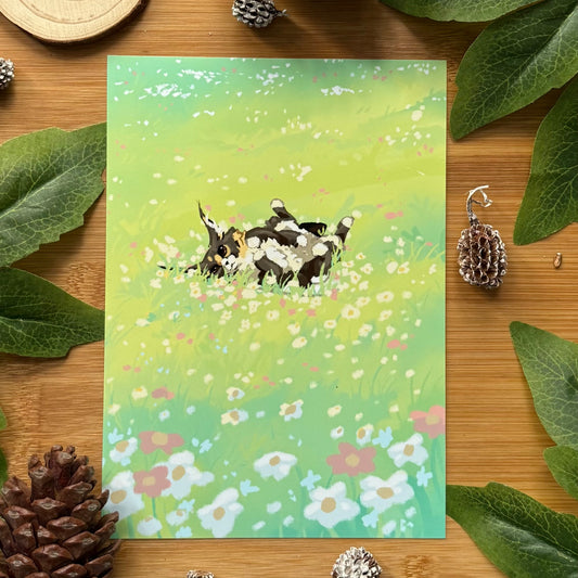 Teemo In A FLower Field Art Print