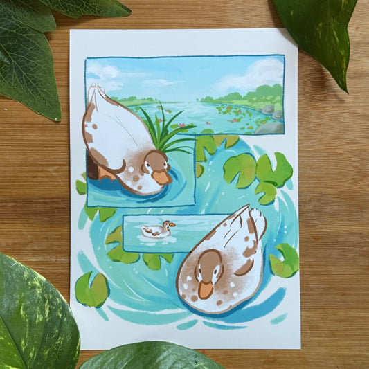 Taiga Comic Page Art Print