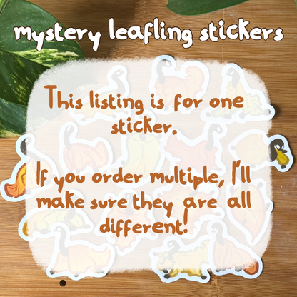 Mystery leafling stickers