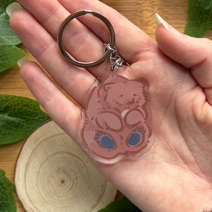 Mocha Acrylic Keychain