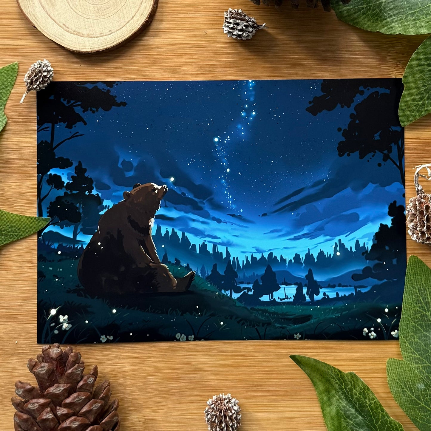 Mocha Night Firefly Art Print