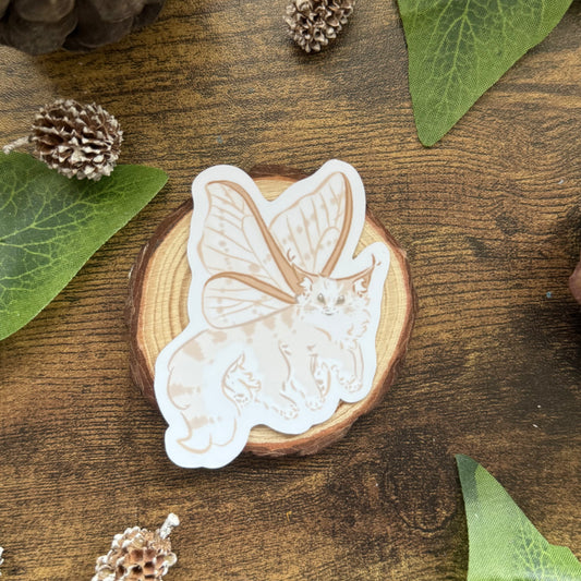 Mimi The Moth Cat Sticker