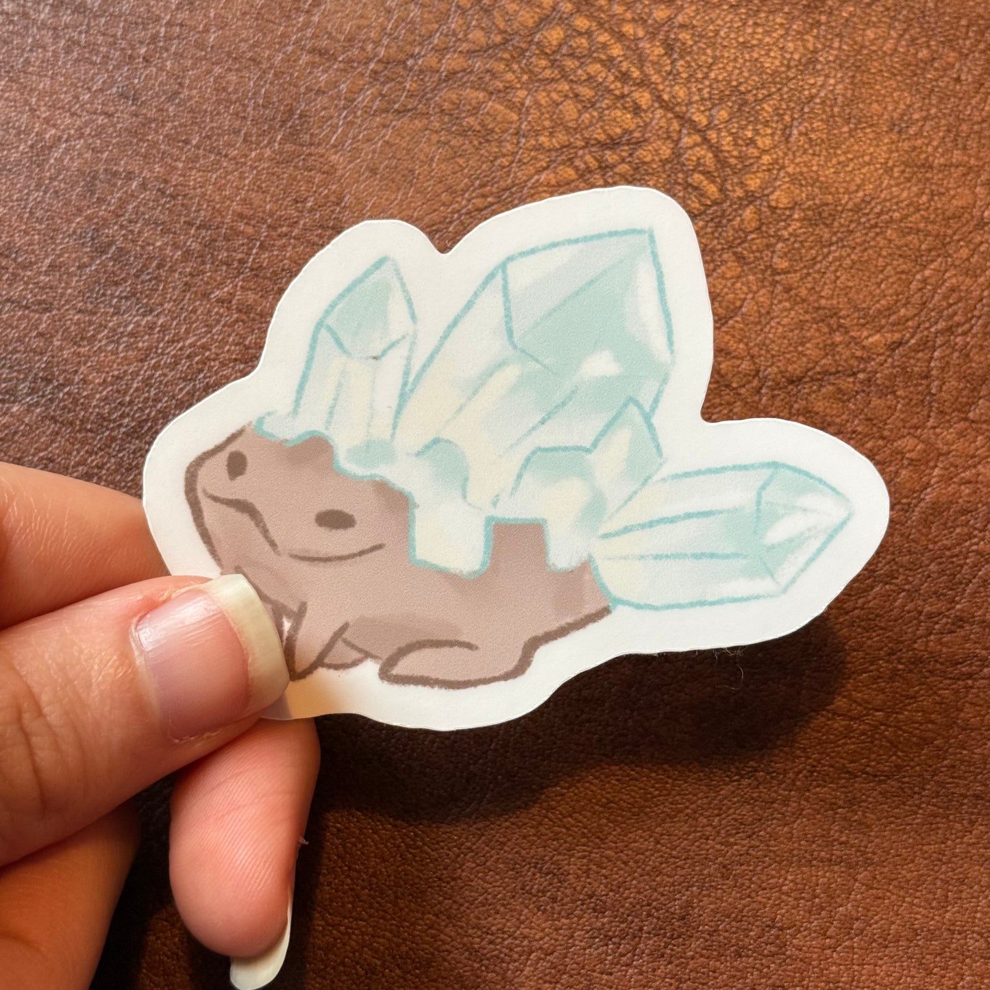 Crystal cluster stickers