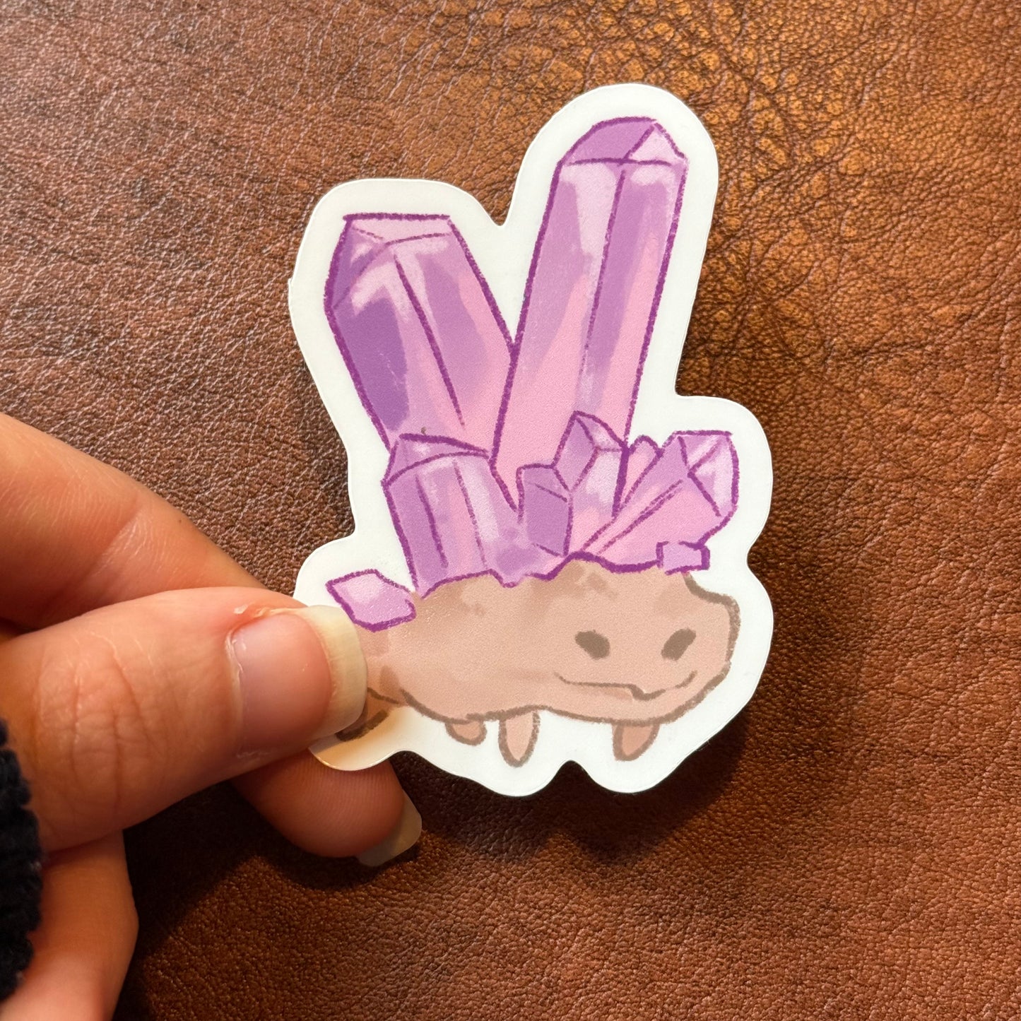 Crystal cluster stickers