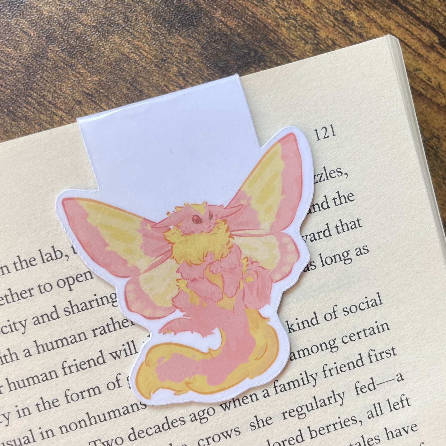 Mothi The Moth Cat Magnetic Bookmark