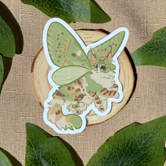 Flying Liko Mothcat Sticker
