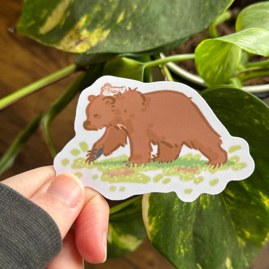 Mocha and Taiga Walking Sticker