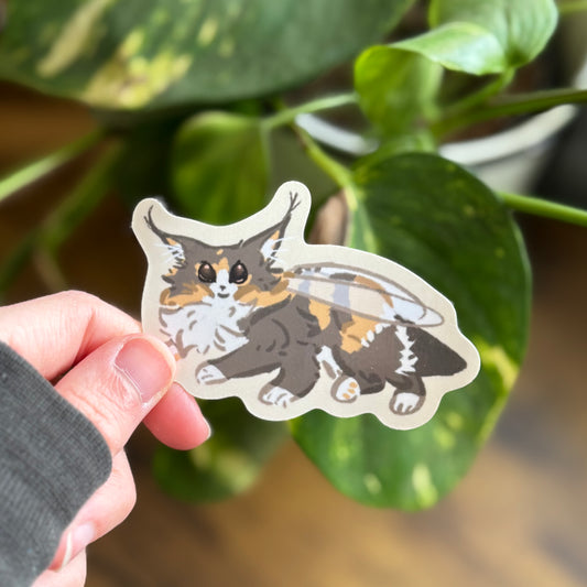 Teemo the beecat laying down sticker