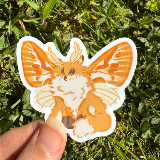 Moth Fox Sticker