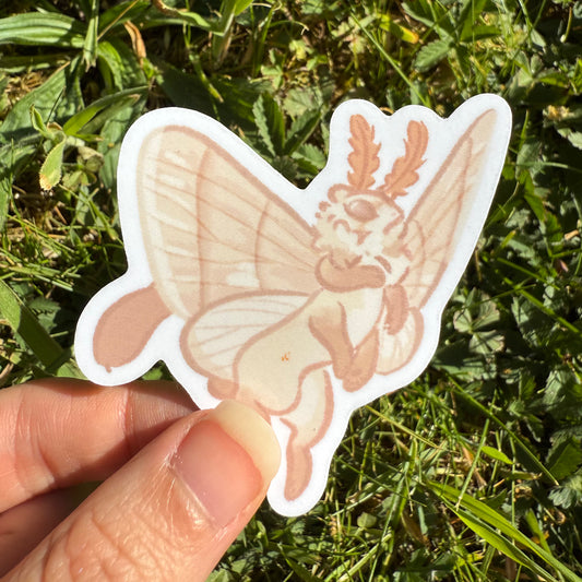 Ferret Moth Sticker