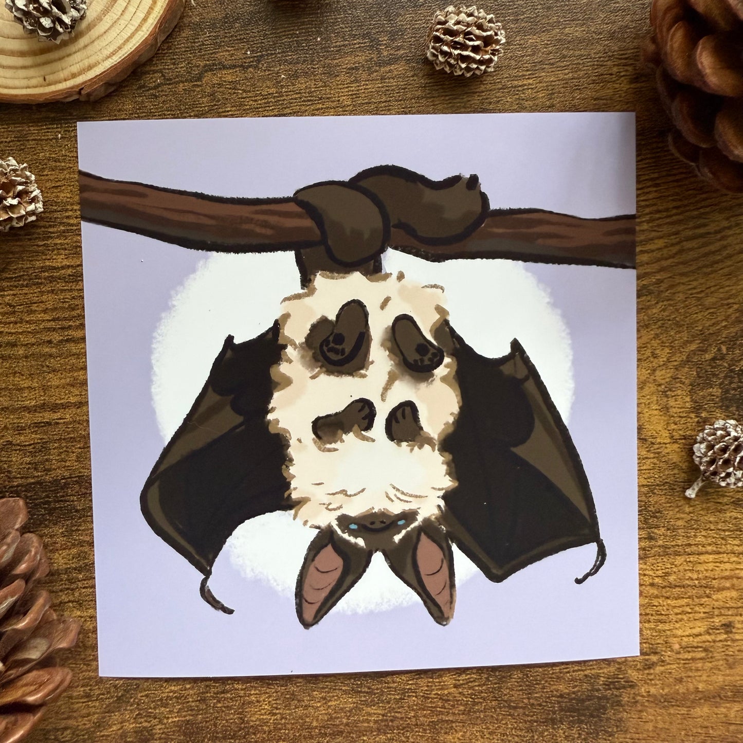 Bat Cat Art Print