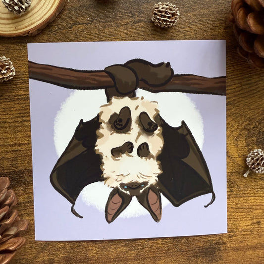 Bat Cat Art Print