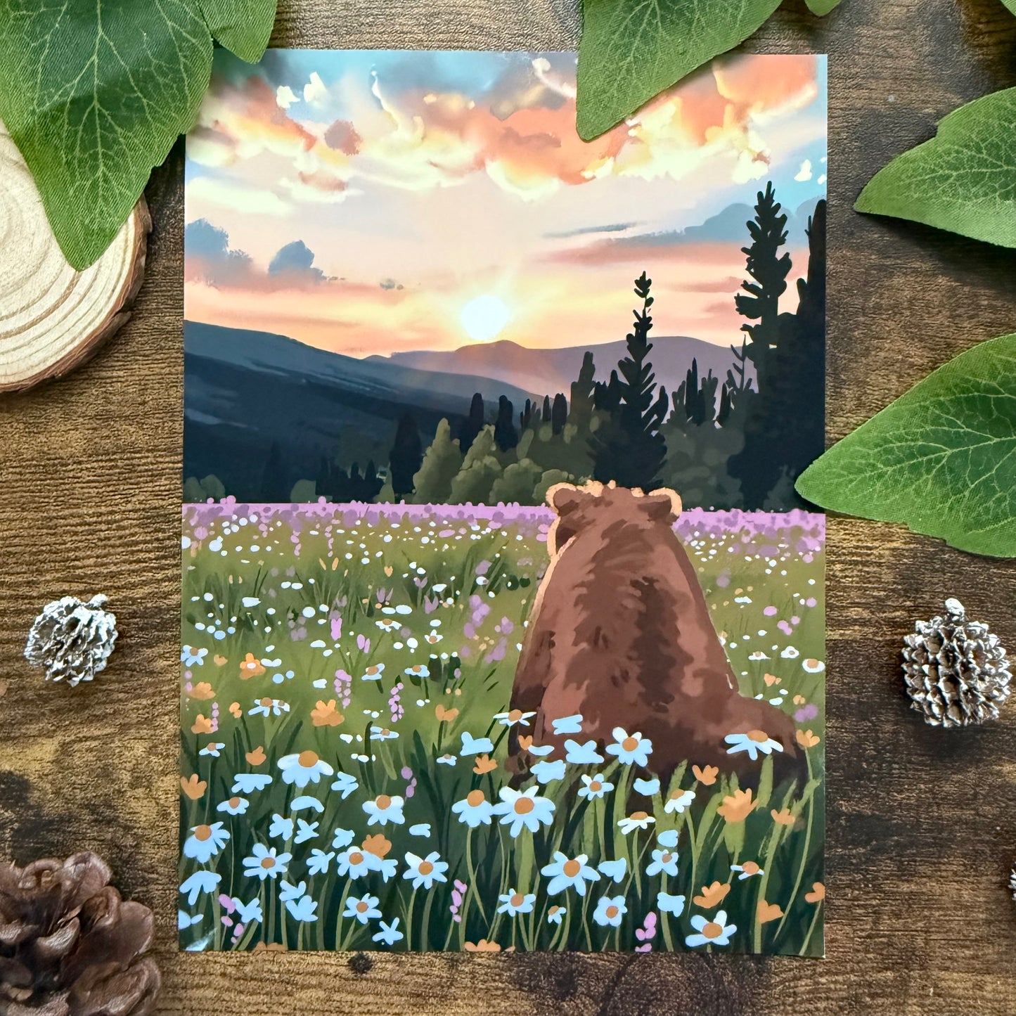 Mocha Sunrise Art Print