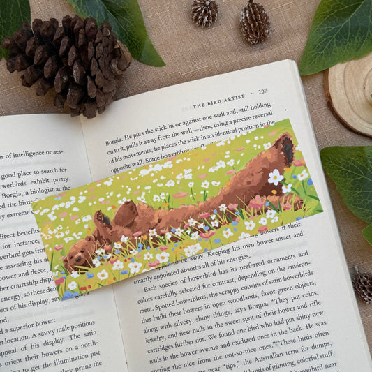 Mocha In A Flower Field Bookmark