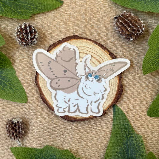 Moth Cat Sticker