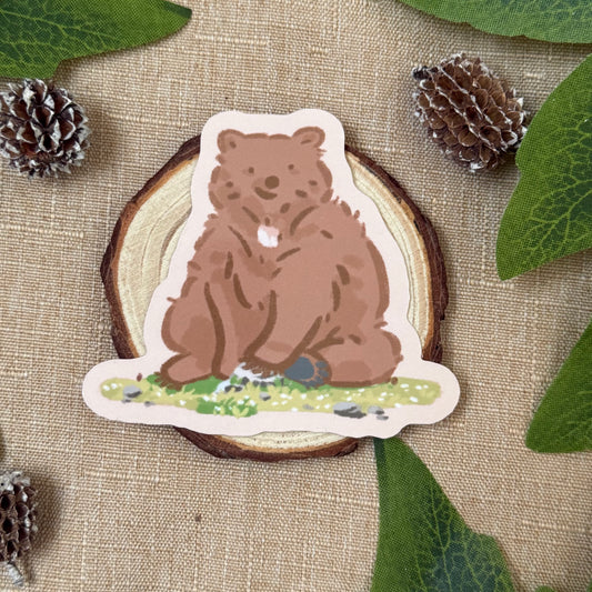 Mocha Sitting Sticker