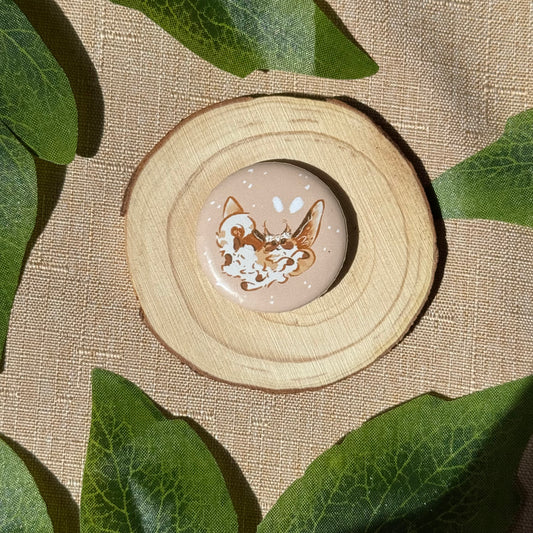 Toffi Flying Button Badge