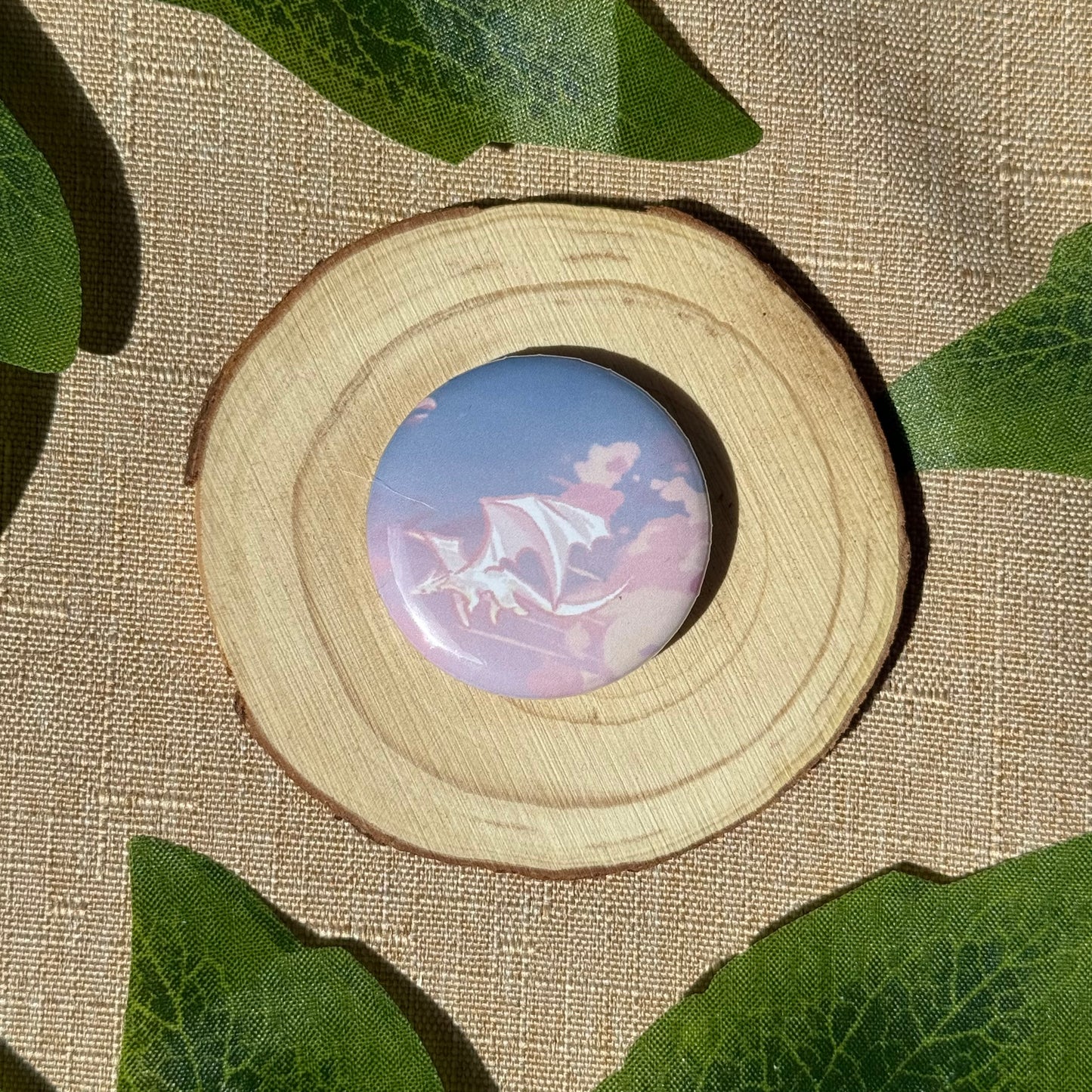 Flying Dragon Button Badge