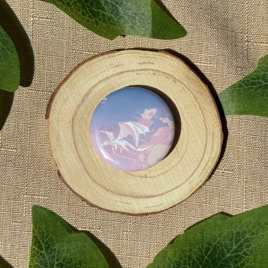 Flying Dragon Button Badge